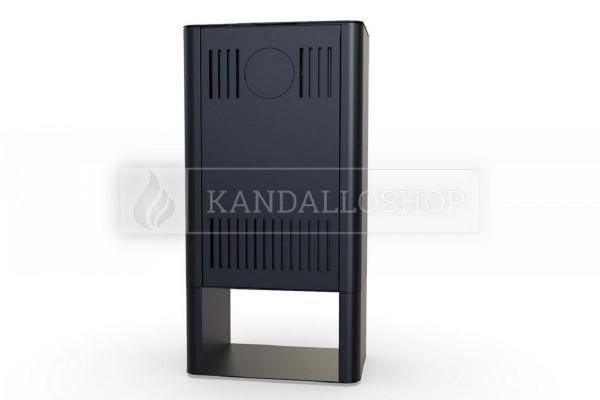 Defro Home SOLUM LOG acél kandallókályha sík üveggel alul fatárolóval kandalloshop