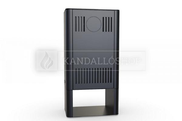 Defro Home SOLUM LOG acél kandallókályha sík üveggel alul fatárolóval kandalloshop