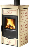 La Nordica Nicoletta kerámia borítású kályha öntött vas tűztérrel kandalloshop