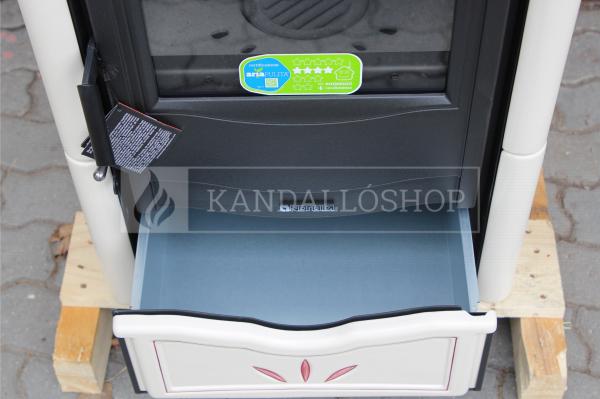 La Nordica Nicoletta kerámia borítású kályha öntöttvas tűztérrel és zománcozott sütővel kandalloshop