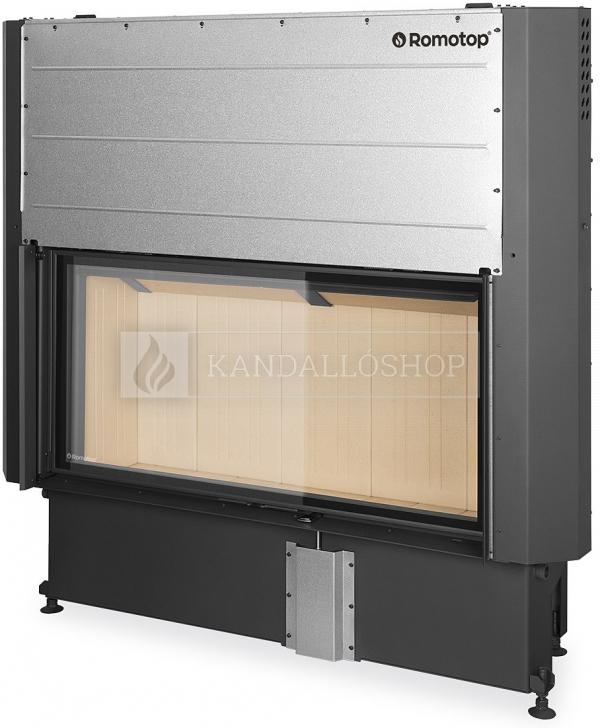 Romotop Impression 2g L 118.60.01 acél kandallóbetét samott tűztérrel és liftes tolóajtóval kandalloshop