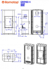 Romotop Gremio 4 modern kerámia kályha kandalloshop