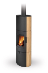 Romotop LUGO N 04 AKUM modern homokkő kandallókályha samott tűztérrel kandalloshop