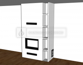 Saját munka egyenes kandallóbetét kandalloshop