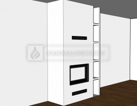 Saját munka egyenes kandallóbetét kandalloshop