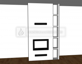 Saját munka egyenes kandallóbetét kandalloshop