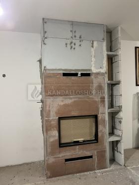 Saját munka egyenes kandallóbetét kandalloshop