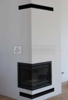 Modern kandallóbetét kéménnyel saját munka kandalloshop