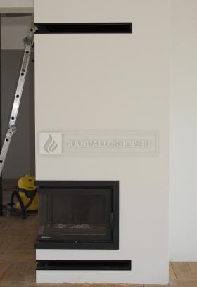 Modern kandallóbetét kéménnyel saját munka kandalloshop