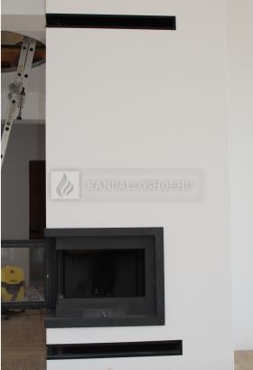 Modern kandallóbetét kéménnyel saját munka kandalloshop