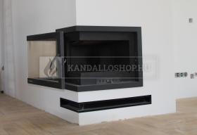 Modern kandallóbetét kéménnyel saját munka kandalloshop