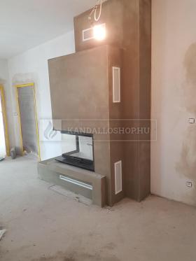 Saját munka sarki kandallóbetét kandalloshop