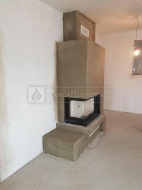 Saját munka sarki kandallóbetét kandalloshop