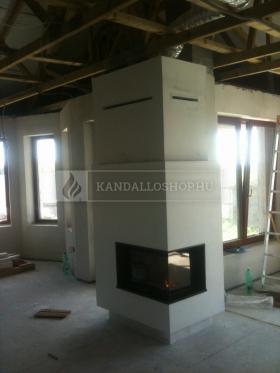 Saját munka sarki kandallóbetét kandalloshop