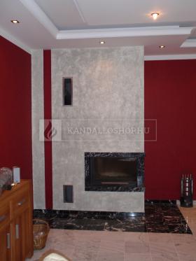 Saját munka sarki kandallóbetét kandalloshop