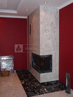 Saját munka sarki kandallóbetét kandalloshop