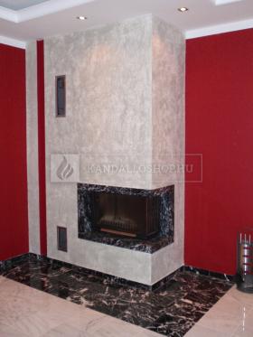 Saját munka sarki kandallóbetét kandalloshop