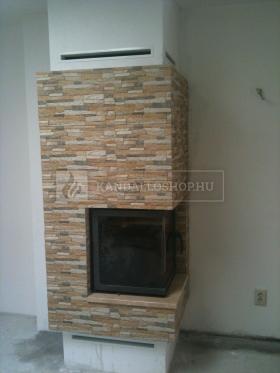 Saját munka sarki kandallóbetét kandalloshop