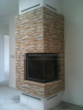 Saját munka sarki kandallóbetét kandalloshop