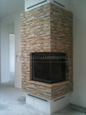 Saját munka sarki kandallóbetét kandalloshop