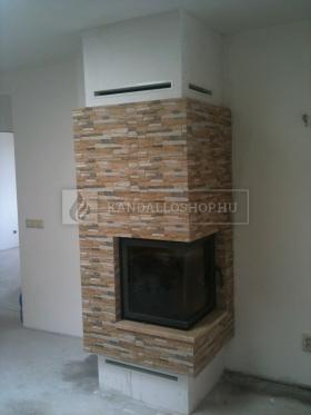 Saját munka sarki kandallóbetét kandalloshop