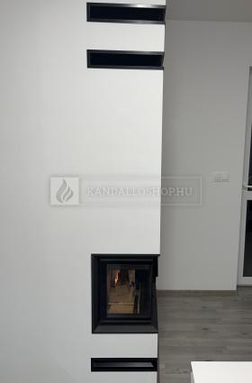 Saját munka sarki kandallóbetét kandalloshop