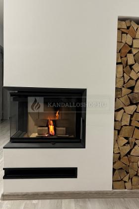 Saját munka sarki kandallóbetét kandalloshop