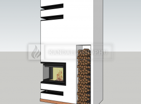 3D vizualizáció kandalló építményre kandalloshop