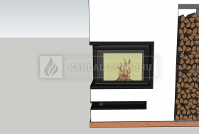 3D vizualizáció kandalló építményre kandalloshop