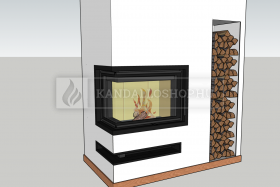 3D vizualizáció kandalló építményre kandalloshop
