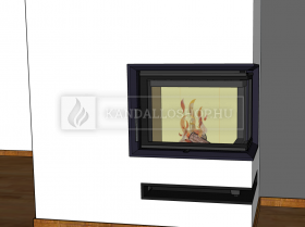 Saját munka sarki kandallóbetét kandalloshop