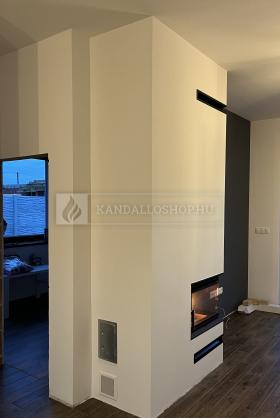 Saját munka sarki kandallóbetét kandalloshop