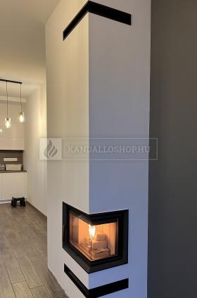 Saját munka sarki kandallóbetét kandalloshop