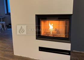 Saját munka sarki kandallóbetét kandalloshop