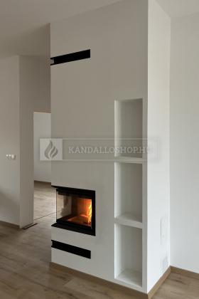 Saját munka sarki kandallóbetét kandalloshop