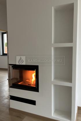 Saját munka sarki kandallóbetét kandalloshop