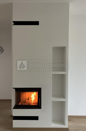 Saját munka sarki kandallóbetét kandalloshop