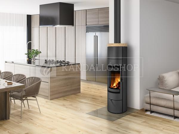Romotop Luanco N 04 AKUM hőtárolós homokkő borítású kandallókályha kandalloshop