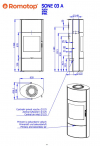 Romotop Sone 03 A hőtárolós teljes lemez kandallókályha samottal bélelve kandalloshop