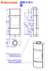 Romotop Sone G 03 A lemez kandallókályha hőtárolós szettel kandalloshop