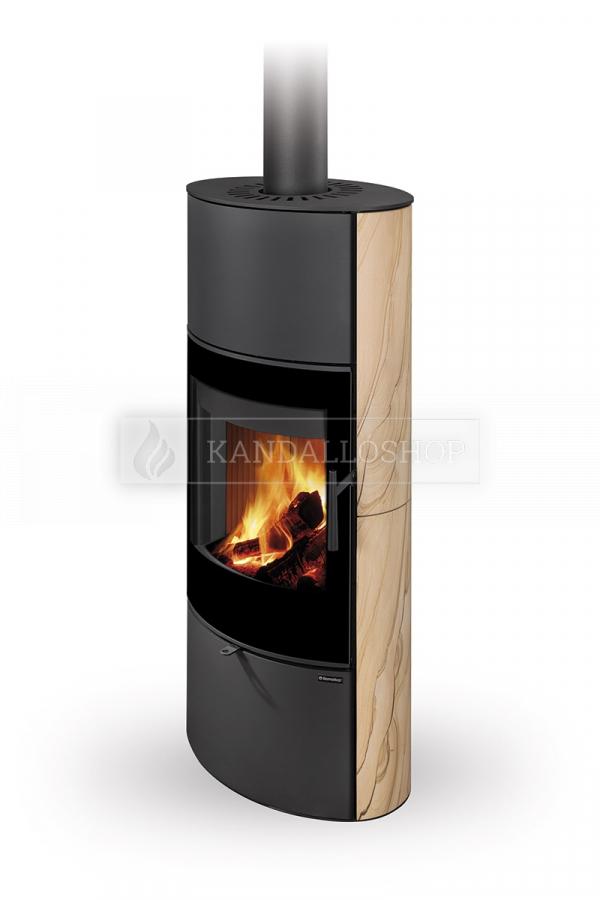 Romotop Sone G 04 A homokkő borítással ellátott hőtárolós kandallókályha kandalloshop