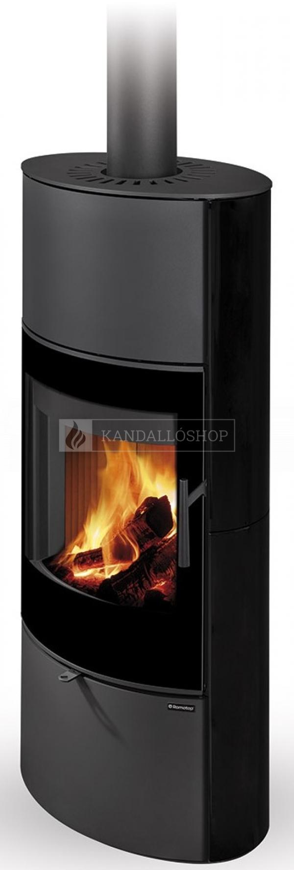 Romotop Sone G 05 A kerámia borítású hőtárolós kandallókályha samott tűztérrel kandalloshop