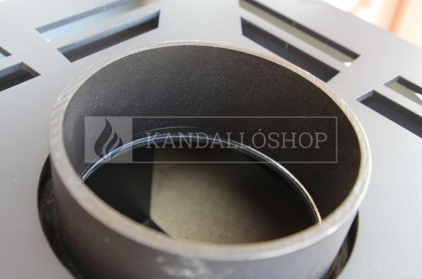 Defro Home Quadroom sarki üveggel ellátott lemez kandallókályha kandalloshop