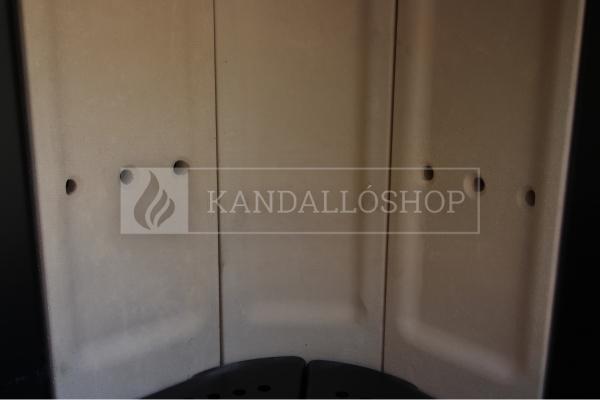 Defro Home Quadroom sarki üveggel ellátott lemez kandallókályha kandalloshop