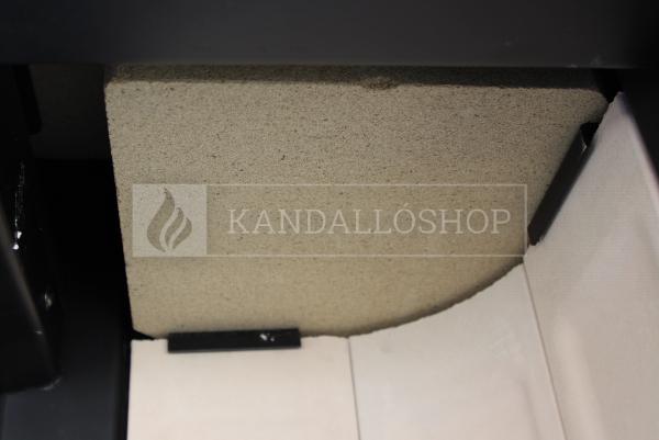 Defro Home Quadroom sarki üveggel ellátott lemez kandallókályha kandalloshop