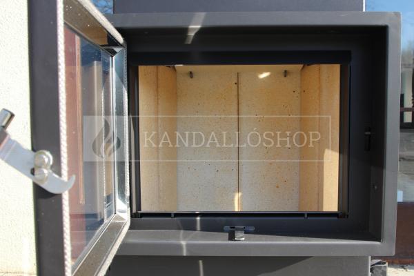 Kobok Kazeta L 60 LD 600/450 RAM 4S A egyenes kandallóbetét kerettel ellátva kandalloshop