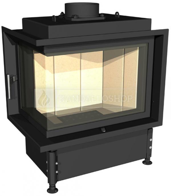 Kobok Kazeta R90 73 LD 730/510-S/450 P RAM 4S A légfűtéses sarki kandallóbetét samott tűztérrel kandalloshop