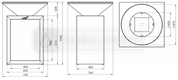 Stílusos kerti grill Artiss G8 Basic grafit kandalloshop