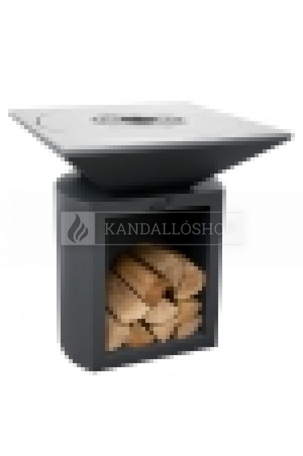 Kerti grill Artiss G2 főzőlappal grafit kandalloshop