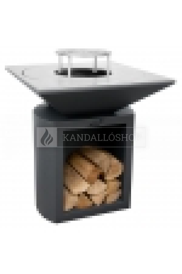 Kerti grill Artiss G2 főzőlappal grafit kandalloshop